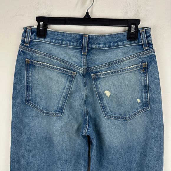 Madewell The Petite Low Slung Baggy Jean Robertson Wash Rigid Blue US 26P NWT - Picture 12 of 15